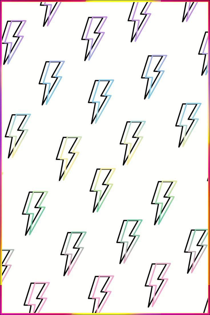 preppy pink lightning bolts