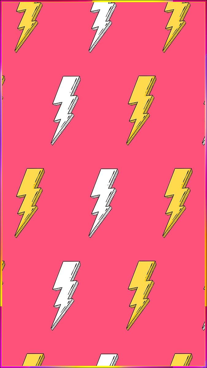 pink preppy lightning bolt wallpaper